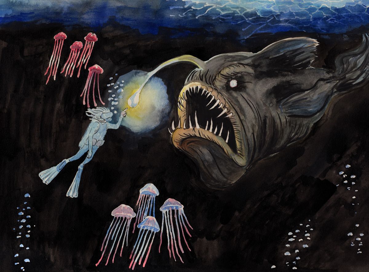 En lille dybvandfisk